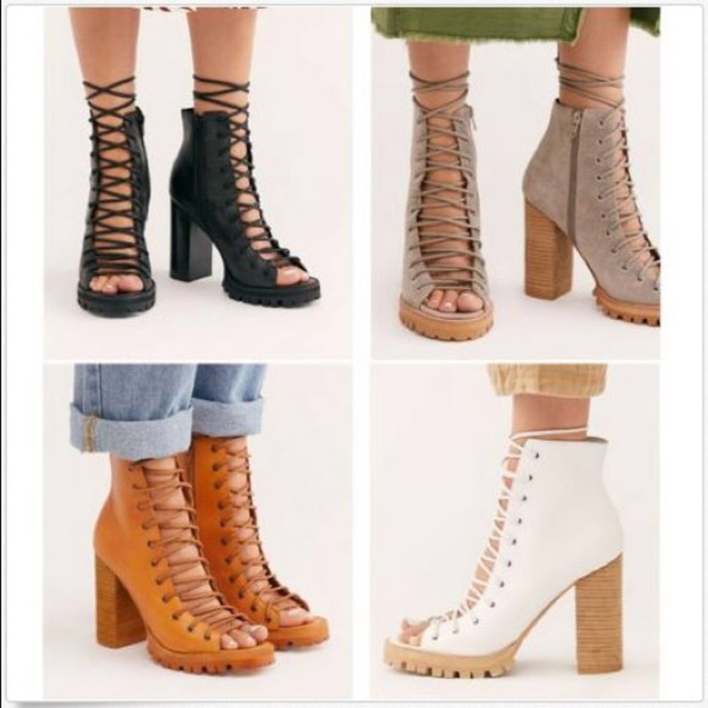 NWOT/B Free People xJeffrey Campbell Palermo Heel - Picture 7 of 16